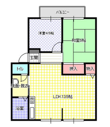 ルミエールD棟の物件間取画像